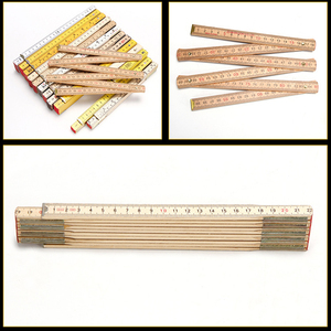 Çok fonksiyonlu 2 metre 10 kat inşaat ölçüm ahşap katlanır cetvel çok fonksiyonlu açı cetvel katlanabilir ahşap cetvel - Product Image 3