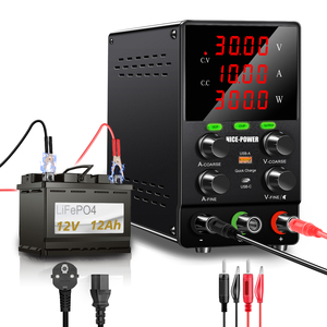尼斯电源SPS3010S台式DC电源30V 10A通用电池充电12V 24V USB/C型电源18w精密编码器旋钮 - Product Image 6