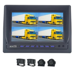 Monitor de coche GPS autocompatible de 7 pulgadas con pantalla de vigilancia de seguridad CCTV y salida LCD VGA con soporte U de control remoto RGB - Product Image 1