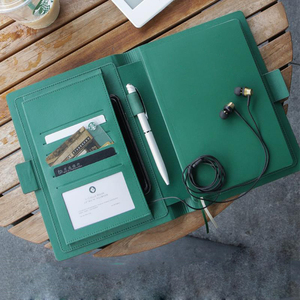 Joytop 2023 Logo personalizzato diario in pelle Pu diario quaderno a fogli mobili Agenda aziendale quaderno regalo Set - Product Image 4