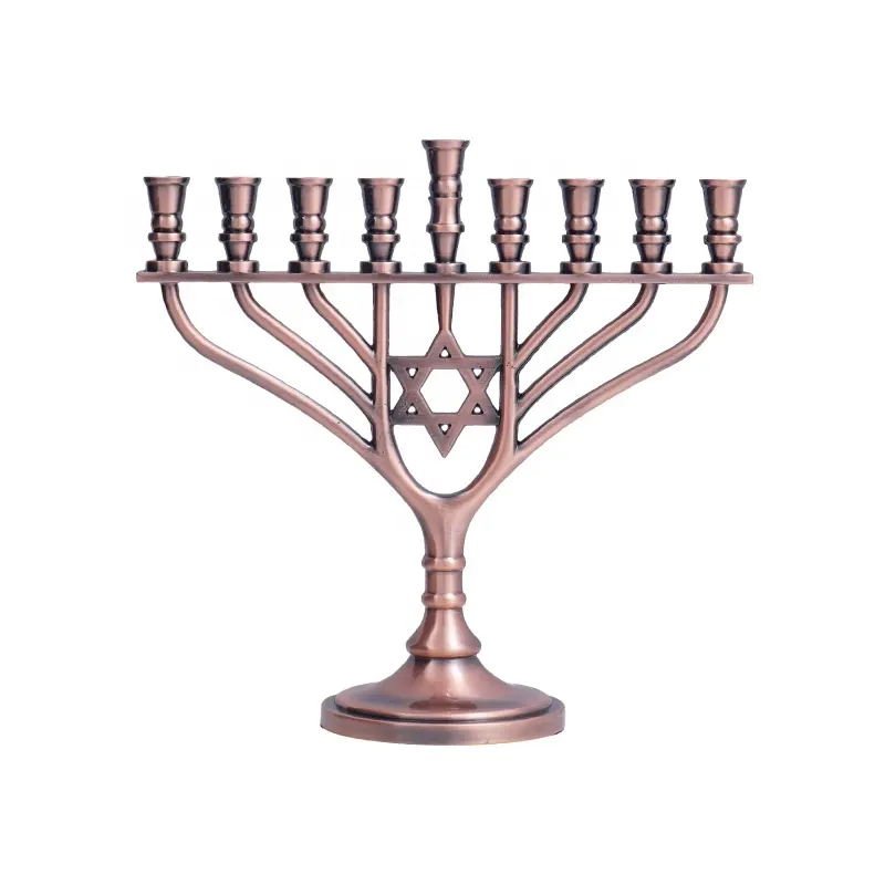 Creative Designer Vintage Hanukah Bougeoir Fabricant Et Exportateur Personnalisé Fantaisie Menorah Hanukah En Gros