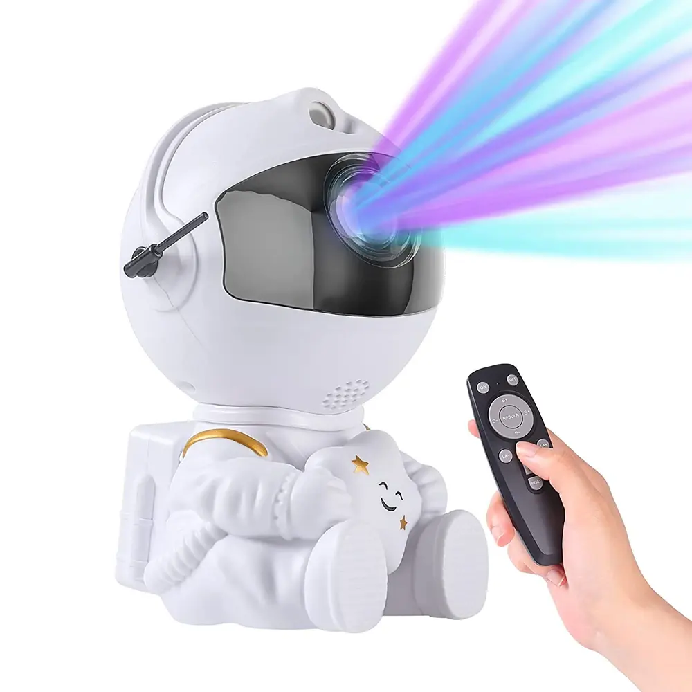 Caliente USB Smart Home LED noche luz de techo astronauta con nube cielo Aurora estrella estrellada galaxia proyector lámpara de mesa para dormitorio