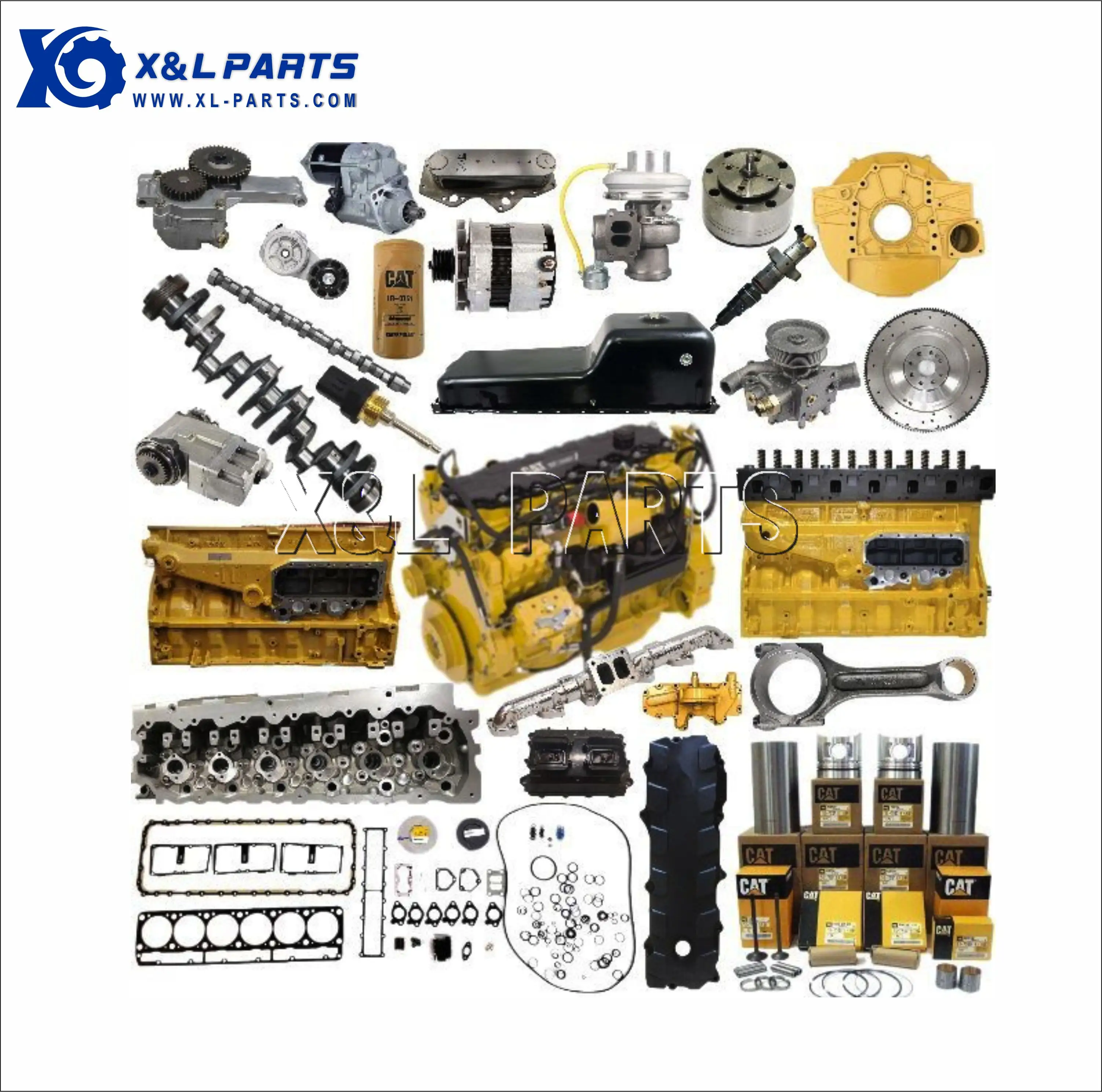 X & LCATエンジンスペアパーツ30663304 3306 C4.4 C6.4 C6.6 C7 C9 C10 C13 C15C18キャタピラー用オーバーホール修理キット