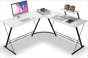 AILICHEN Simple Panel L-Type European American Style Corner Office Home <strong>Computer</strong> Desk for <strong>Notebook</strong> Desktop <strong>Computer</strong> <strong>Table</strong> - Product Image 2