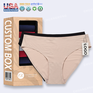 Venta al por mayor EE. UU. Almacenes Alta elasticidad Traceless Invisible Laser Curt Ropa interior No Show Solid Seamless Panty Bragas Mujeres