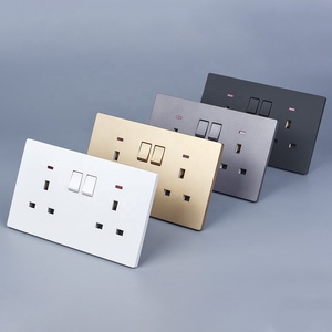 Uk <strong>Socket</strong> Normal Universal <strong>Multi</strong> <strong>Function</strong> Wall Power Switched <strong>3</strong> Pin 13 Amp Double <strong>Socket</strong> - Product Image 4