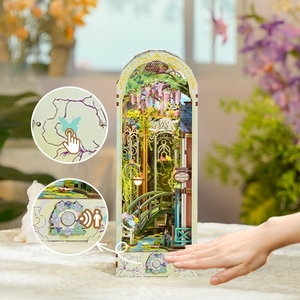 Tonecheer Giverny vườn cuốn sách Nook 3D Câu Đố mô hình xây dựng bằng gỗ Claude Monet nghệ sĩ Les nymphéas bức tranh nổi tiếng tq138 - Product Image 5