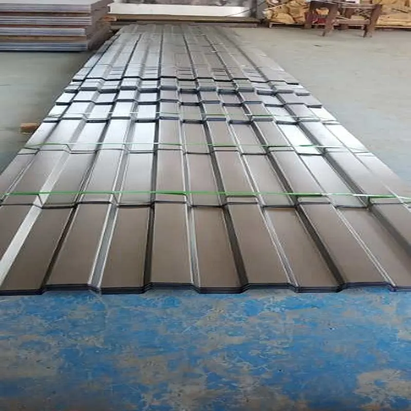 Z30 oluklu Metal çatı kaplama levhası boyalı GI/PPGI/Galvanized galvanizli çelik demir çatı plakası