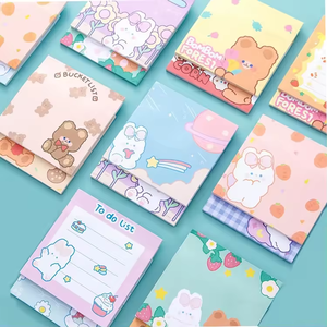 Bloc de notas personalizado con estampado de forma personalizada, Bloc de notas bonitas de unicornio Kawai, Bloc de notas adhesivas, Bloc de notas personalizado 3D - Product Image 2