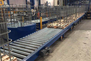 Logistic Pallet Sorting Gravity Galvanized Roller Conveyor System Logistics Warehouse <strong>Automatic</strong> Pallet Roller Conveyor Low Price - Product Image 3
