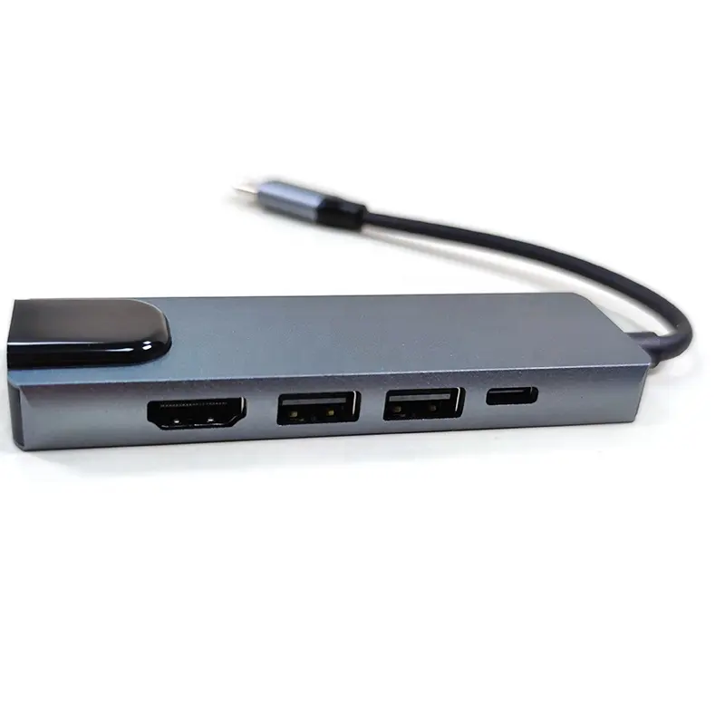 고품질 8 in 1 usb c 허브 USB3.0 SDTF USB-C PD RJ45 충전 어댑터 8 포트 USB C 4K 허브와 멀티 포트 독 스테이션