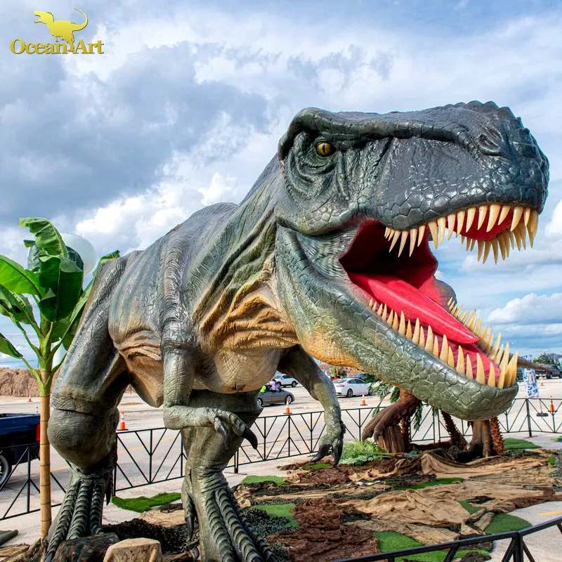 Modelo Animatronic Robótico Animatronics T-rex do dinossauro do tamanho vital gigante do dinossauro do parque do dinossauro para a venda