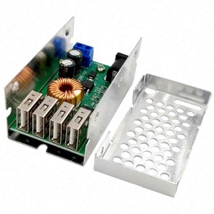 USB充電器電源モジュール4 USBポート出力、ケース9-36V〜5V 5A VDC5.5/2.1INPUT - Product Image 1