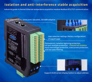 <strong>Isolation</strong> Full between Channels PT100 Modbus Tcp Io Modul Mit Ethernet Din Rail <strong>Module</strong> Io <strong>Module</strong> - Product Image 2