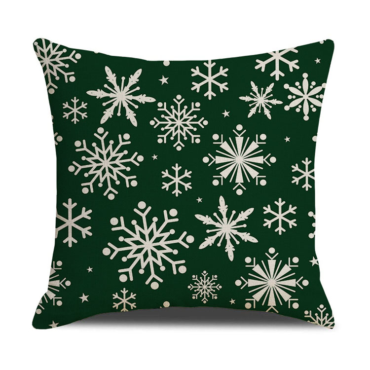 New Style Home Decor Christmas Day Pillow Case Factory Direct Sale Linen Cushion Cover