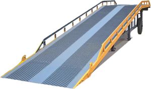Mobile Hydraulic <strong>Loading</strong> Bridge <strong>Automatic</strong> Container Cargo <strong>Unloading</strong> Dock Ramp for Forklift for Food Usage