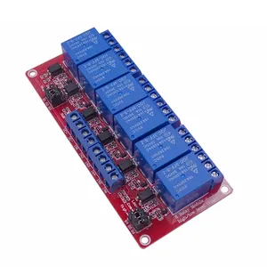 1 2 4 6 8-Kanal-Relaismodul-Platinenabschirmung mit Optoelement-Trigger mit hohem und niedrigem Pegel für Arduino Raspberry pi DC 5V 12V 24V