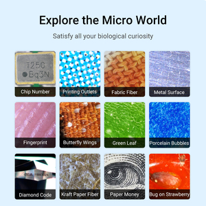 Apexel جيب صغير فروة الرأس تحليل الجلد المجهر 200X العلوم شعبية للأطفال هدية التعليم الذكي المجهر أدى - Product Image 6