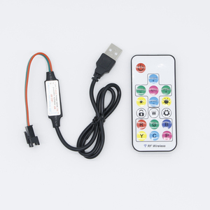 RF 17 ключ светодиодный диммер пульт дистанционного управления для RGB светодиодные полосы света 5050 3528 DC 12 В свет USB разъем с мини-управлением - Product Image 1