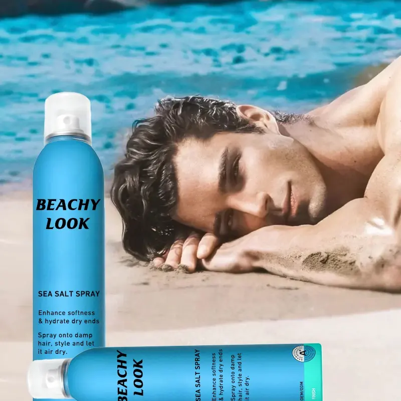 Custom ingredient private label strong hold hair products curling forte lightening sea salt spray for men