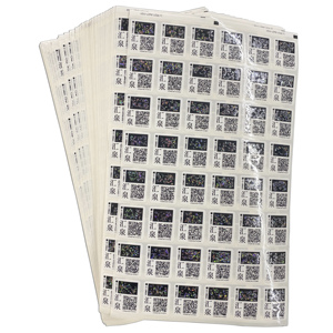 Self Adhesive Variable Data QR <strong>Code</strong> Anti-counterfeiting Label Stickers - Product Image 2