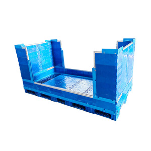 1800*1100*680 contenedor de paleta plegable apilable de almacenamiento seguro para manejo a granel - Product Image 1