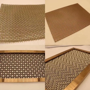 Schöne Metall dekorative Draht geflecht Edelstahl glatt gewebte Draht geflecht Sieb Trennwand Dekoration Mesh - Product Image 4