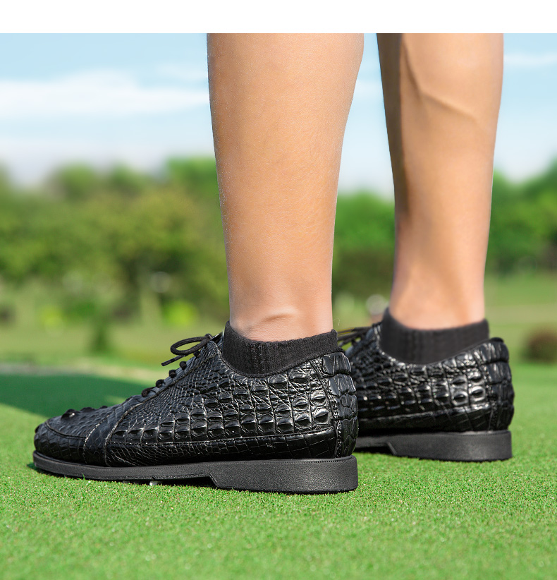 PGM XZ204 slip on golf shoes men 2022 genuine leather waterproof golf