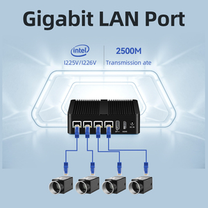 Industrial Mini PC Intel N100 4 Gigabit Ethernet Puerto Firewall Servidor de red Computadora Ubuntu Linux Pfsense Soft Router - Product Image 2