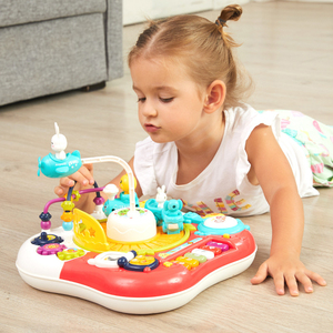 Most Popular 2-in-1 <strong>Multi</strong> <strong>Functional</strong> Early Education <strong>Game</strong> <strong>Table</strong> Toys Simulated Mobile Phones Rotating Train <strong>Game</strong> Panel for Kids - Product Image 3