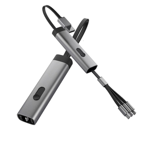 高速3 in 1 USB2.0 TPEアルミニウムデータケーブルUSB a to Type C Lightn Ning高速充電データ転送ケーブル - Product Image 1