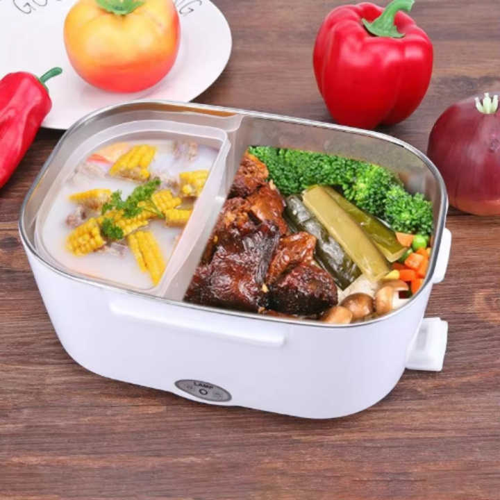Electric Heating Lunch Box Automatic Heat Preservation Lunch Box With Stainless Steel Pot for Kids