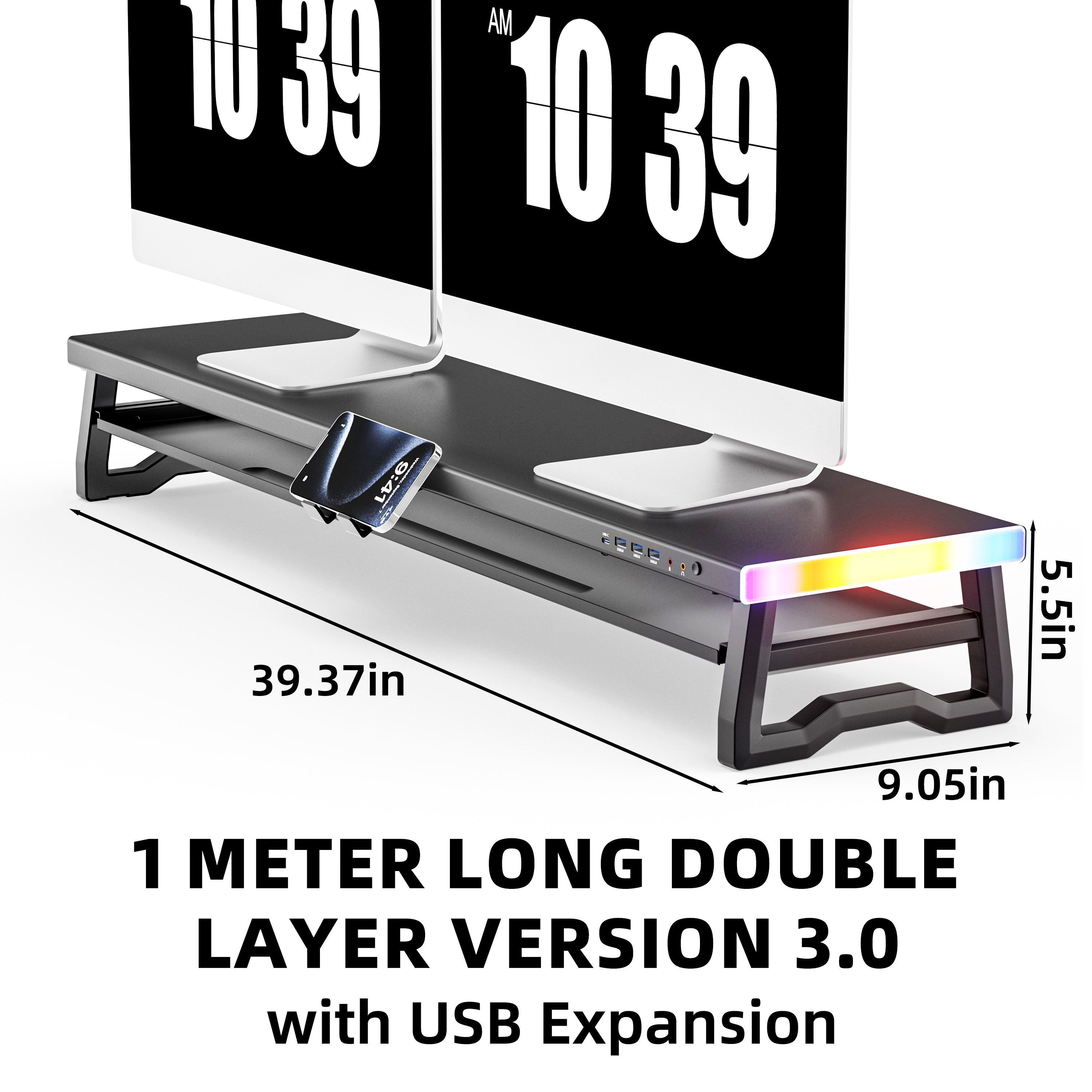 Modèle lumineux couleur double couche 1000 avec USB 3.0