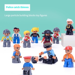Diy Building Blocks <strong>Toy</strong> Plastic Compatible for Lego Big Particle Accessory for Pilot Police <strong>Grandpa</strong> Grandma Mom Age Range 5 7 - Product Image 2
