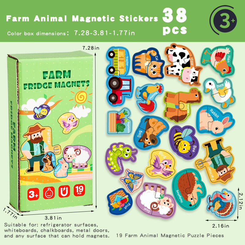 Adesivi magnetici per animali da fattoria