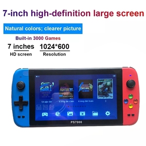 Ps7000 <strong>Game</strong> Console with 2 Gamepads 64GB 5000 <strong>Free</strong> <strong>Games</strong> for PS1/CPS/NES 7 Inch Handheld Classic Portable <strong>Game</strong> Console