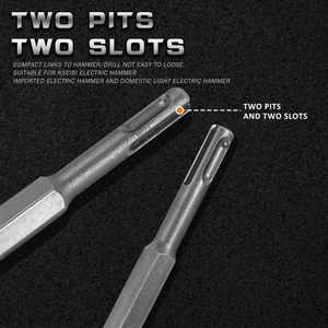 KSEIBI SDS-PLUS Spade <strong>Chisels</strong> Pointed <strong>Chisel</strong> Flat Cold <strong>Chisel</strong> <strong>for</strong> <strong>Masonry</strong> Hand Tool Sand Blast - Product Image 3