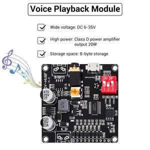20W Hochleistungs-Soundkarte-DC 12V/24V, Mono 8Ohm Unterstützung, MP3/WAV-Wiedergabe, DIY-Soundsystem | Modernes Sound modul - Product Image 3