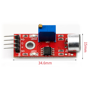 KY-037高感度電子マイクセンサーキット音検出モジュール互換性 - Product Image 2
