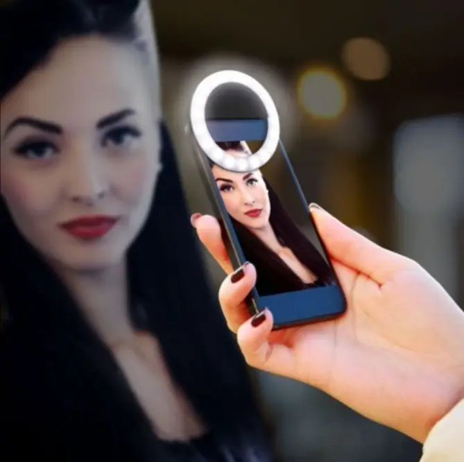 Có thể sạc lại Ba chế độ ánh sáng vòng tròn nhỏ ánh sáng cho điện thoại/Android điện thoại di động máy tính xách tay nhiếp ảnh máy ảnh video cô gái làm cho lên