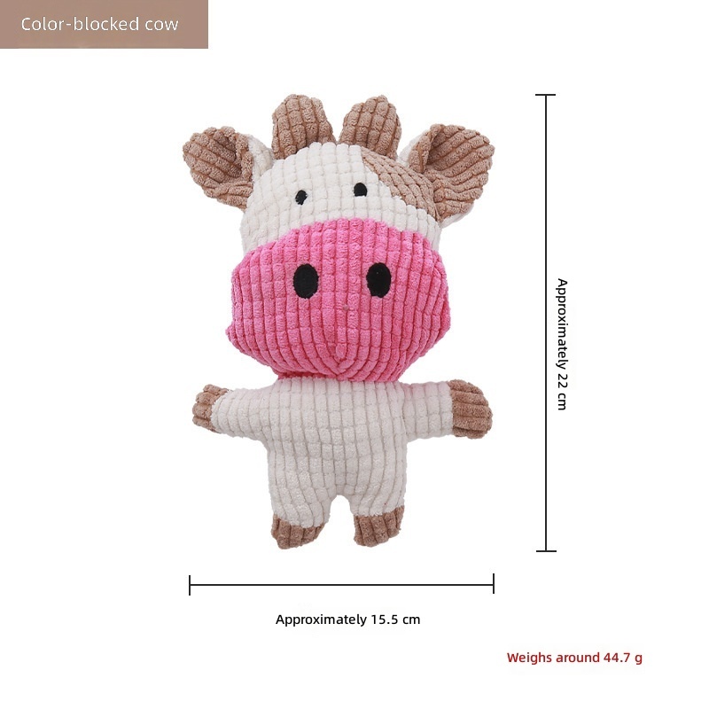 Color blocked cow print