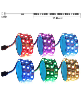 12V RGB 4pin Scheda Madre del PC Molex HA CONDOTTO LA Luce di Striscia di RGB Per PC Case Del Computer Pannello di Controllo Della Scheda Madre Cambiare I Colori