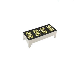 0.54&quot; Yellow Green 4 Digit <strong>14</strong> <strong>Segment</strong> Led Alphanumeric <strong>Display</strong> - Product Image 4