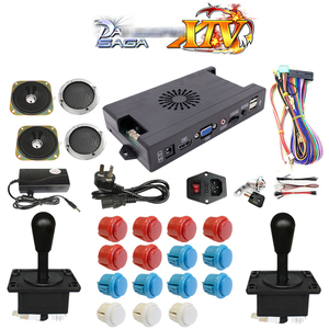 Kit de arcade con joystick de botón LED 14 3390 juegos 3D WiFi familia 2 jugadores kits de consola Arcade - Product Image 5