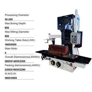 TX200 Vertical Fine Boring Milling <strong>Machine</strong> 220V Cylinder Engine <strong>Block</strong> Boring Plastic Material <strong>for</strong> <strong>Testing</strong> - Product Image 5