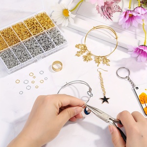 4600Pcs/box <strong>Silver</strong> and Gold <strong>Jump</strong> <strong>Rings</strong> With <strong>Open</strong>/Close Tools for Jewelry Making and Necklace Repair (Assorted Sizes) - Product Image 1