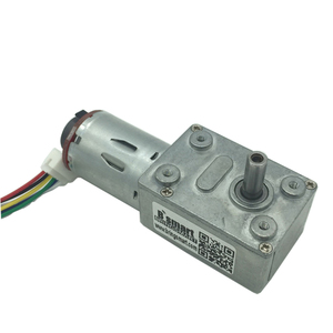 BringSmart SRY-370B 6v 12v <strong>24v</strong> Worm Gear DC Motor with <strong>Encoder</strong> Small 6-150rpm High Torque Low Speed Dc Motor <strong>Encoder</strong> - Product Image 1