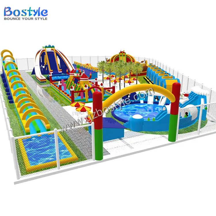 สวนน้ำ Bostyle สถานที่ยอดนิยมในการสาดน้ำและลอยน้ำเล่นที่ดิน