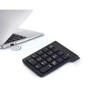 Teclado ergonómico Mini teclado numérico Teclado de contabilidad inalámbrico USB de 18 teclas para PC portátil