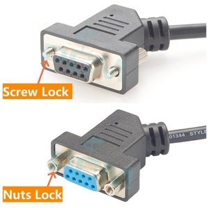 带FTDI芯片的45度角USB至DB9母RS232串行通信电缆，USB至RS232串行电缆 - Product Image 6